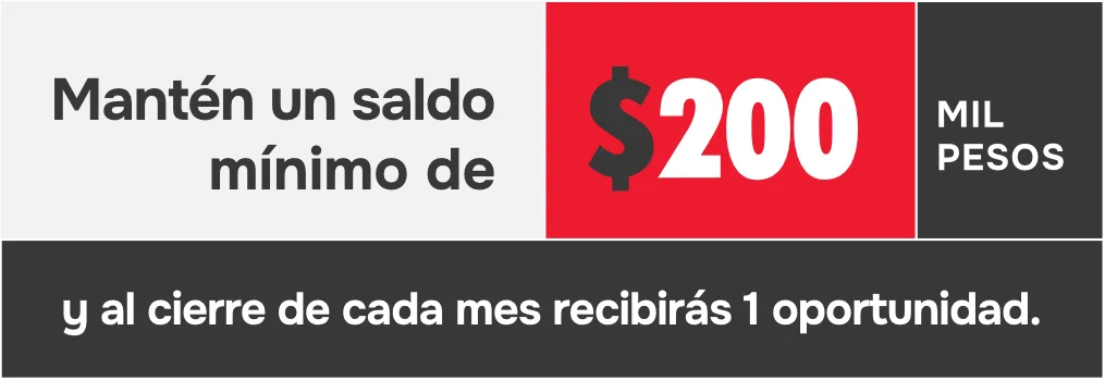 Mantén un saldo mínimo