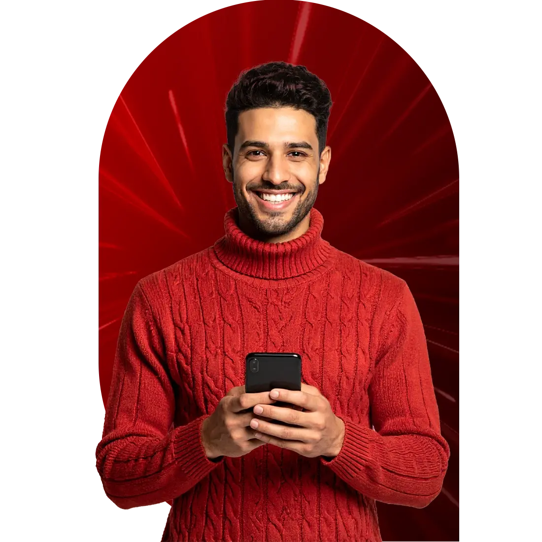 hombre solicita cuenta de ahorros por internet